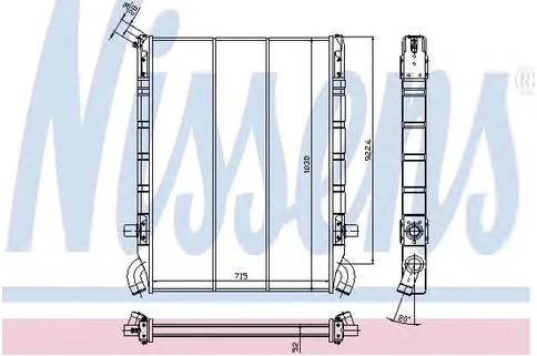 Радиатор охлаждения Nissens 64071