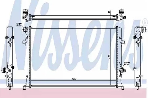 Радиатор охлаждения AUDI TT Nissens 60352