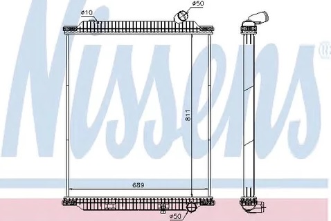 Радиатор охлаждения Nissens 672060