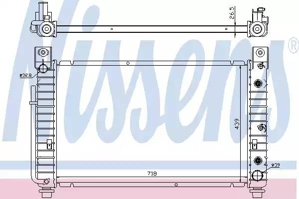 Радиатор охлаждения CHEVROLET Tahoe Nissens 69092