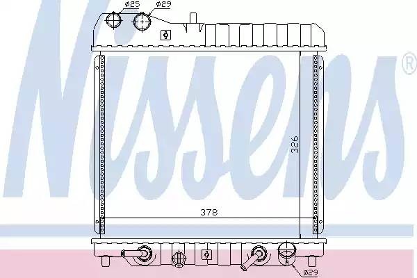 Радиатор охлаждения HONDA Jazz Nissens 68111