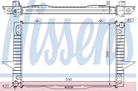 Радиатор охлаждения VOLVO C70 Nissens 65536A