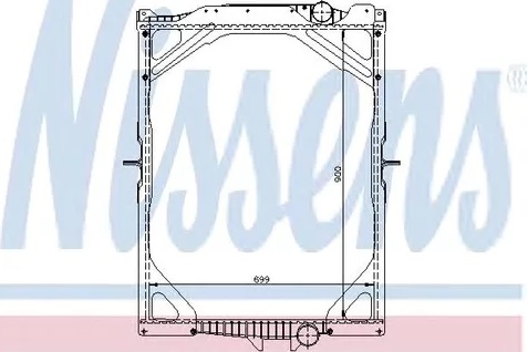 Радиатор охлаждения Nissens 65463A