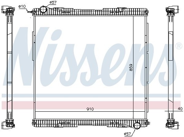 Радиатор охлаждения Nissens 672920