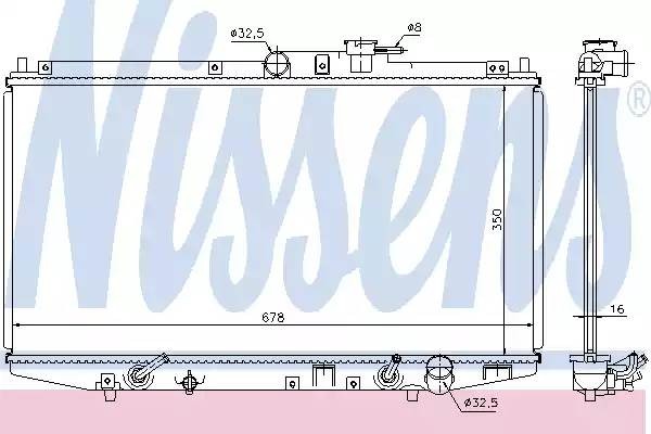 Радиатор охлаждения HONDA ACCORD Nissens 68117