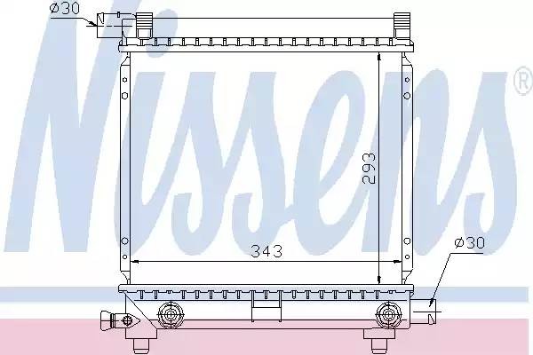 Радиатор охлаждения MERCEDES E-CLASS Nissens 62550