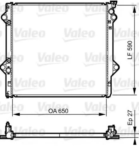 Радиатор охлаждения TOYOTA LAND CRUISER Prado Valeo 735 569