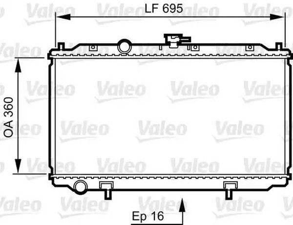 Радиатор охлаждения NISSAN Almera Valeo 734 736