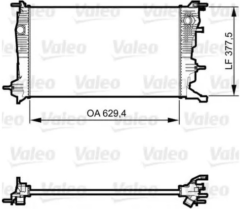 Радиатор охлаждения RENAULT Grand Scenic Valeo 735 607