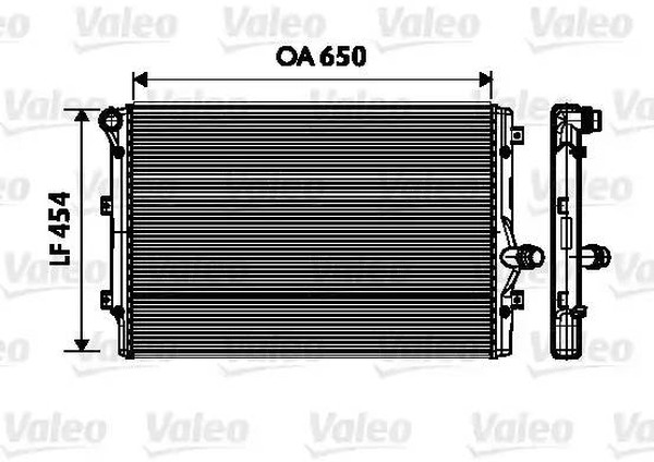 Радиатор охлаждения AUDI A3 Valeo 734 333