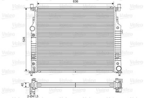 Радиатор охлаждения MERCEDES GL Valeo 701 569