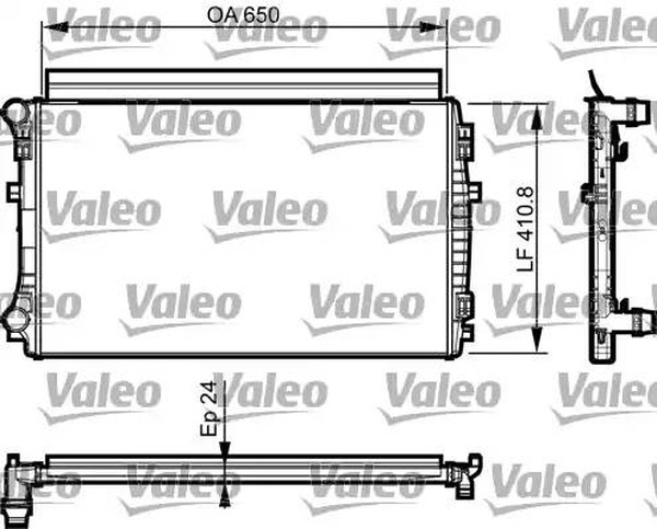 Радиатор охлаждения AUDI A3 Valeo 735 558