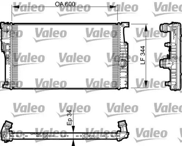 Радиатор охлаждения BMW 3 Valeo 735 493