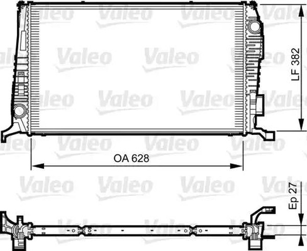 Радиатор охлаждения RENAULT DUSTER Valeo 735 279