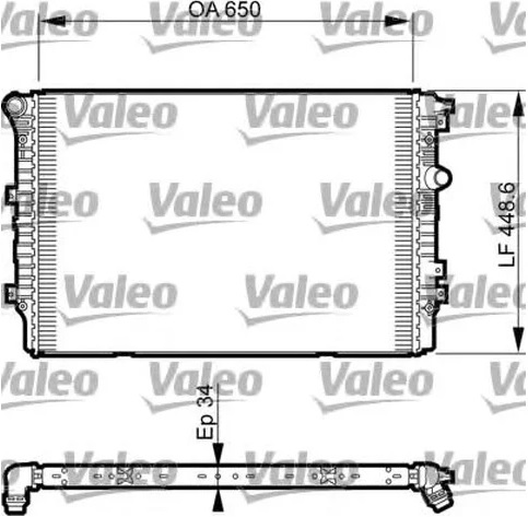 Радиатор охлаждения VW TIGUAN Valeo 735 617