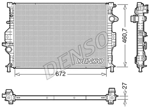 Радиатор охлаждения FORD Kuga Denso DRM10115