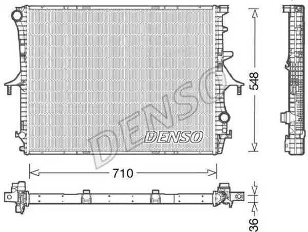 Радиатор охлаждения AUDI Q7 Denso DRM02026