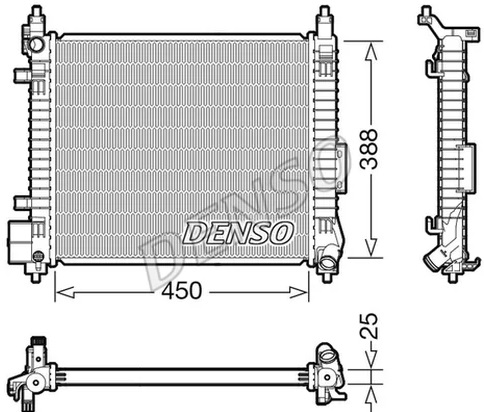 Радиатор охлаждения NISSAN Micra Denso DRM46061