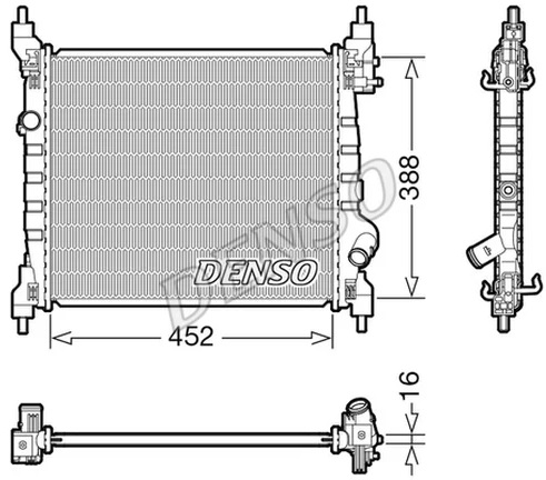 Радиатор охлаждения CHEVROLET Spark Denso DRM15014