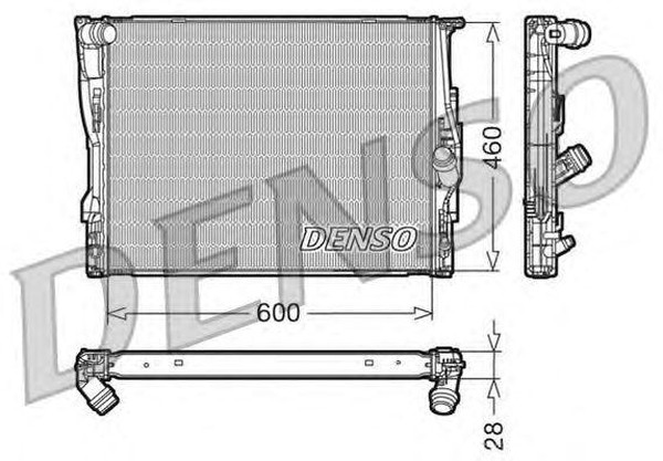 Радиатор охлаждения BMW 1 Denso DRM05110