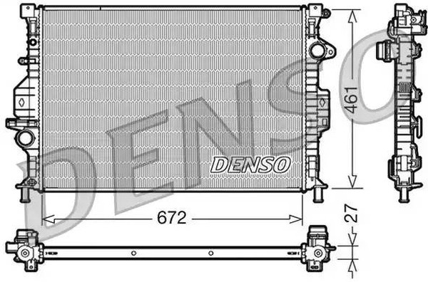 Радиатор охлаждения FORD C-MAX Denso DRM10069