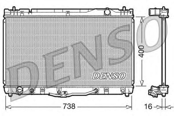 Радиатор охлаждения TOYOTA CAMRY Denso DRM50043