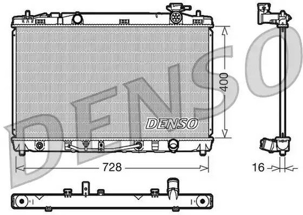 Радиатор охлаждения TOYOTA CAMRY Denso DRM50041