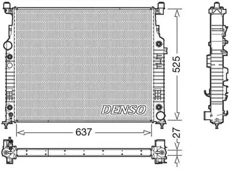 Радиатор охлаждения MERCEDES GL Denso DRM17056