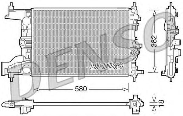 Радиатор охлаждения CHEVROLET CRUZE Denso DRM20094