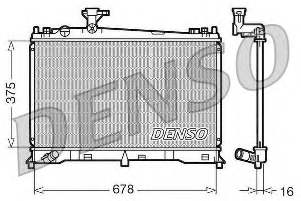 Радиатор охлаждения MAZDA 6 Denso DRM44010