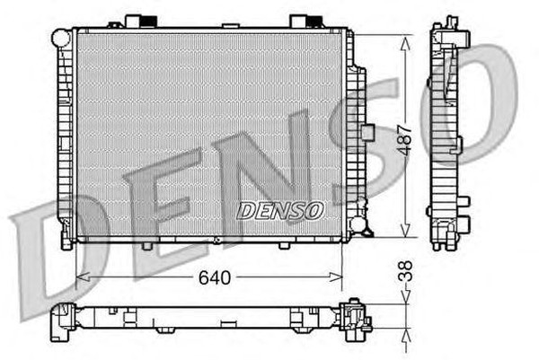 Радиатор охлаждения MERCEDES-BENZ E-CLASS Denso DRM17086