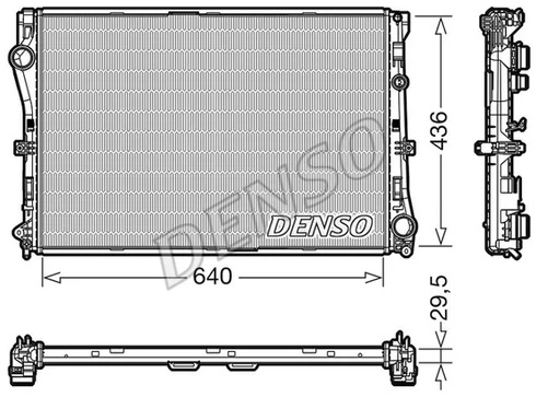 Радиатор охлаждения Mercedes C-CLASS Denso DRM17104