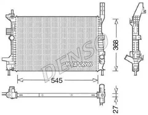 Радиатор охлаждения FORD C-Max Denso DRM10028