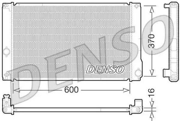 Радиатор охлаждения TOYOTA Auris Denso DRM50076