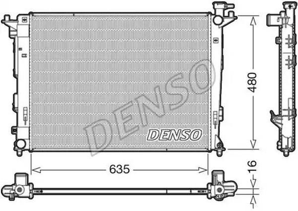 Радиатор охлаждения HYUNDAI ix35 Denso DRM41006