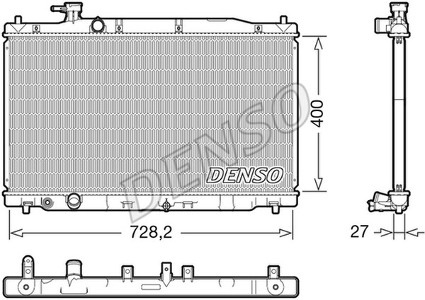 Радиатор охлаждения HONDA CR-V Denso DRM40050