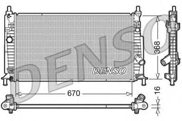 Радиатор охлаждения MAZDA 3 Denso DRM44020