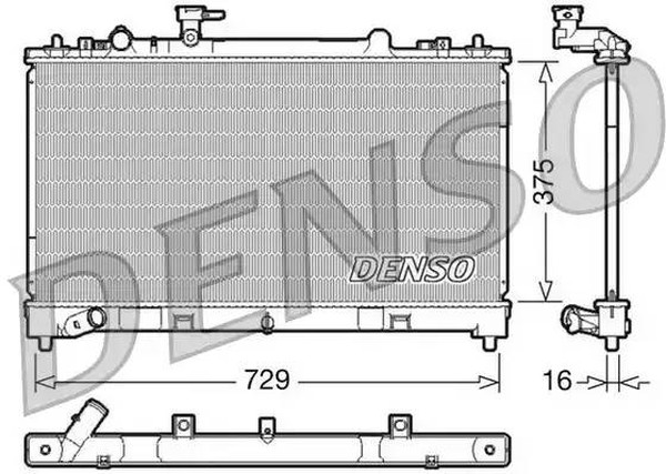 Радиатор охлаждения MAZDA 6 Denso DRM44023