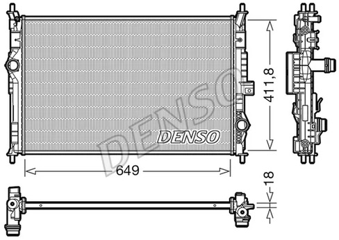 Радиатор охлаждения CITROEN C4 Denso DRM21103