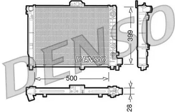 Радиатор охлаждения SAAB 9000 Denso DRM25008