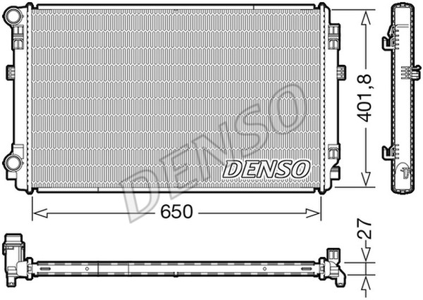 Радиатор охлаждения AUDI A3 Denso DRM32048