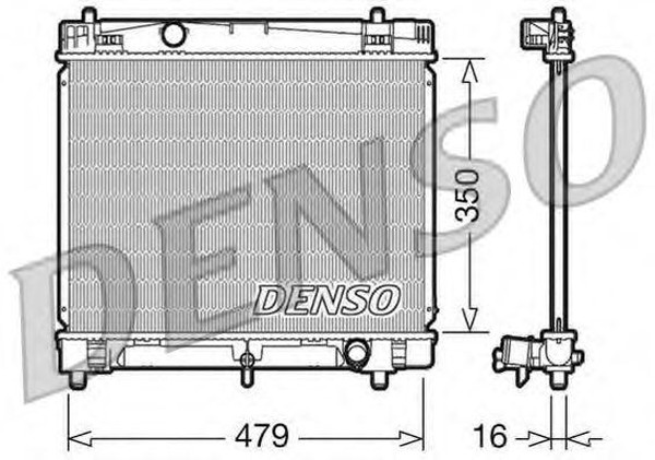 Радиатор охлаждения TOYOTA YARIS Denso DRM50008