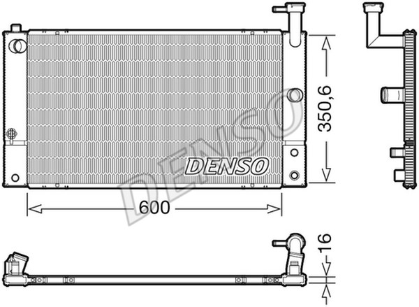 Радиатор охлаждения TOYOTA Prius Denso DRM50133