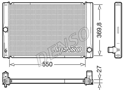 Радиатор охлаждения TOYOTA Auris Denso DRM50123