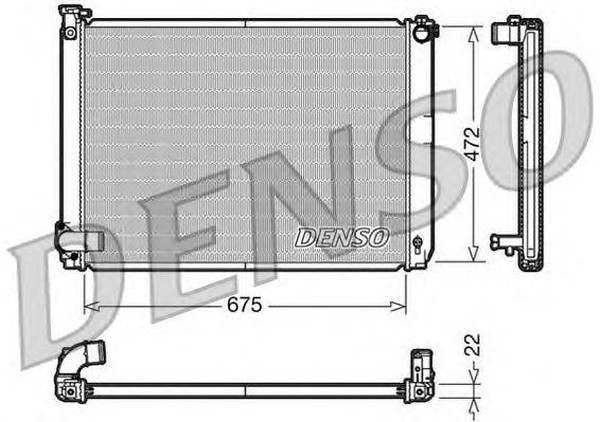 Радиатор охлаждения LEXUS RX Denso DRM51005