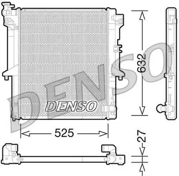 Радиатор охлаждения MITSUBISHI L200 Denso DRM45034