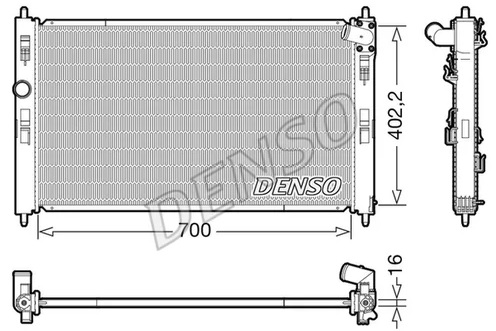 Радиатор охлаждения MITSUBISHI ASX Denso DRM45050