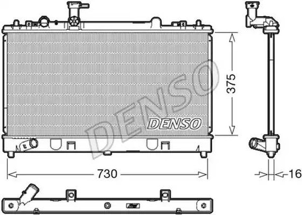 Радиатор охлаждения MAZDA 6 Denso DRM44037