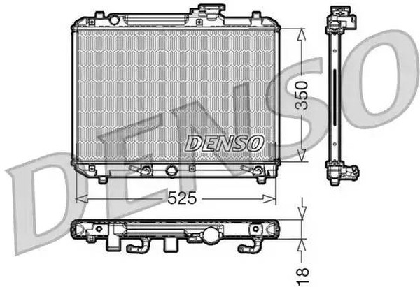 Радиатор охлаждения SUZUKI Baleno Denso DRM47002