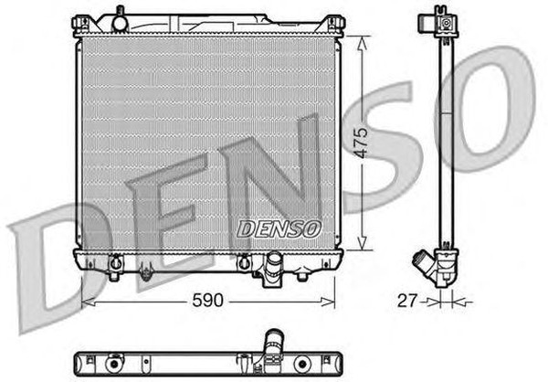 Радиатор охлаждения SUZUKI Grand Vitara Denso DRM47020